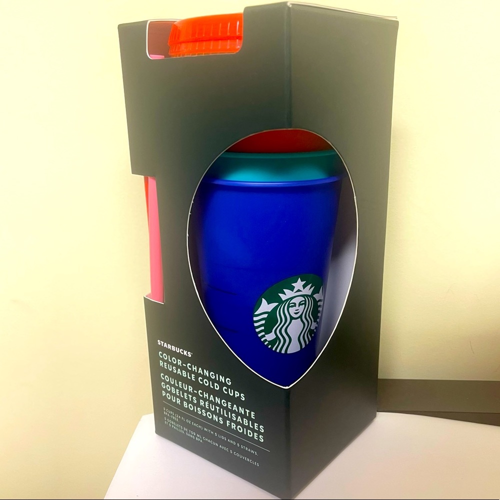 Starbucks limited edition color changing cold cups (summer 2020) 5 pack (24 oz)